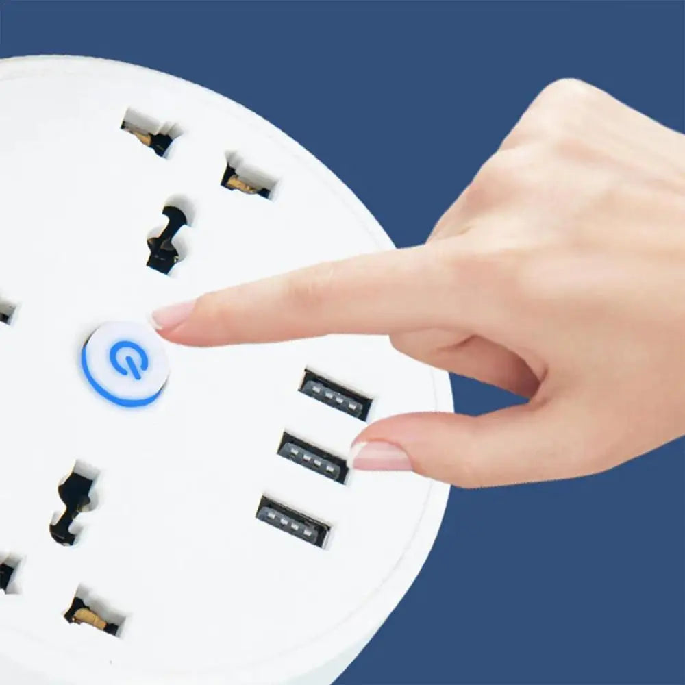 EU Plug AC Outlet Smart Home Power Strip β Multipurpose Electrical Extension Cord with USB Ports & Fast Charging
